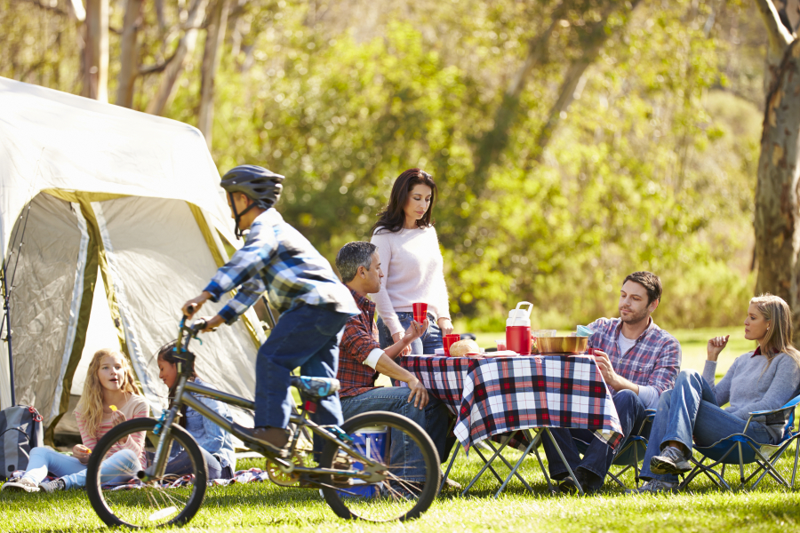 famille au campings Roscoff